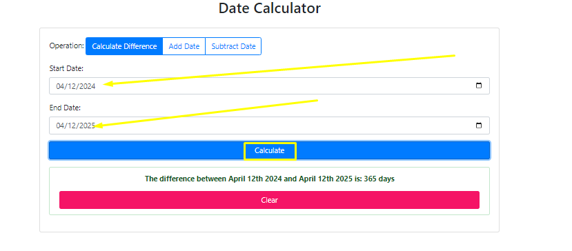 date calculator